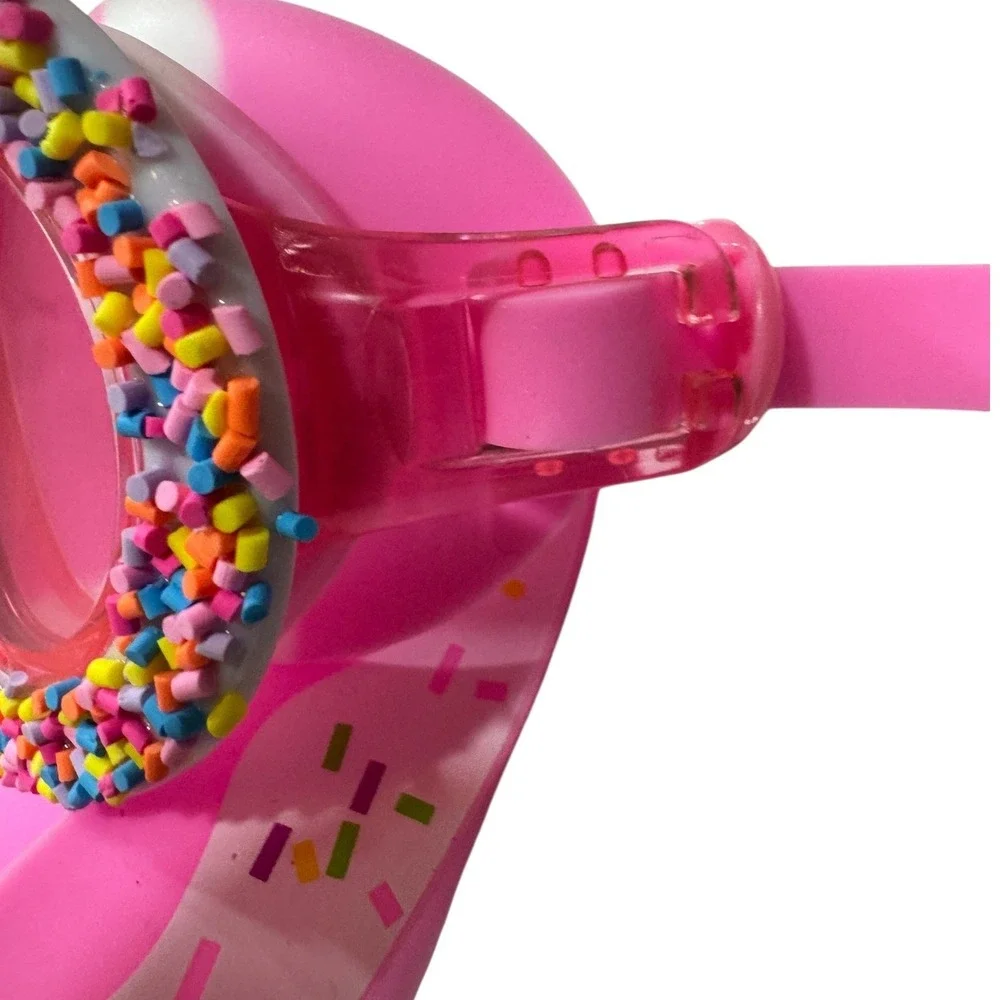 Bling2O Pink‎ Sprinkles Round Swim Goggles Kids Adjustable Strap Novelty